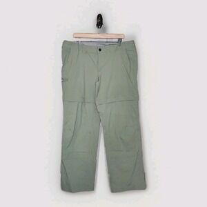 World Wide Sportsman XPS Convertible Cargo Pants Zip Off Sz 18 Wmn Green Gusset